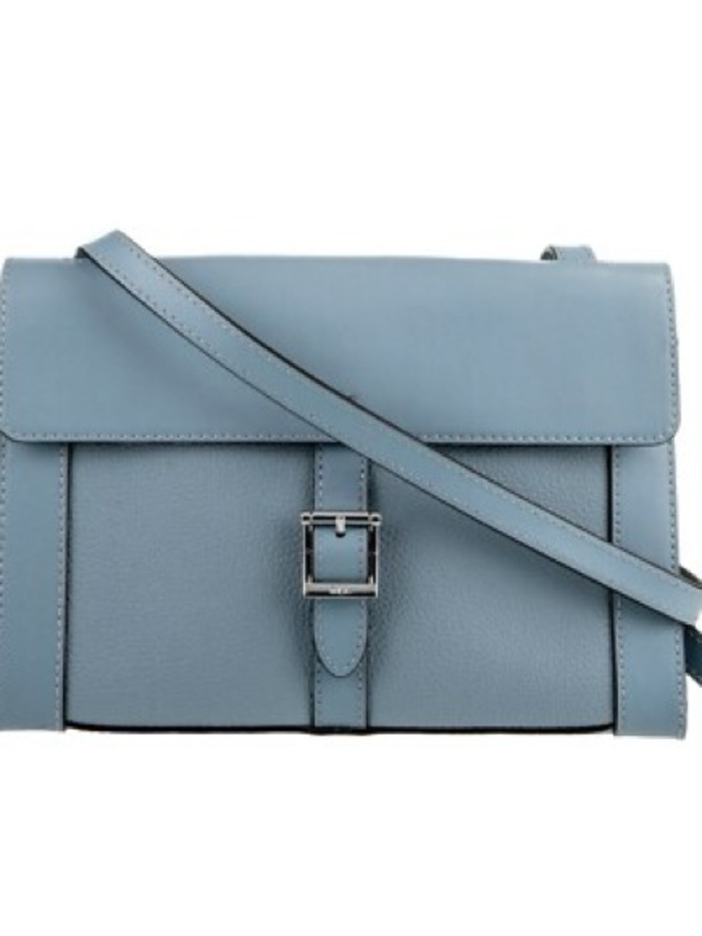 Lauren Ralph Lauren Mullinder Pebble Grain Crossbody Bag-Slate Blue